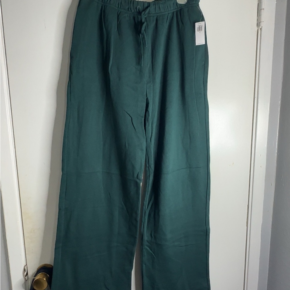 Hunter Green Old Navy Wide Leg Lounge Pants